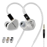 KEFINE Klean SV 有線イヤホン 10mm DLC振動板搭載 IEM 3種類の交換式調音ノズル 亜鉛合金ダイカスト筐体 ネジ固定設計 高耐久性 0.78mm 2Pin リケーブル対応 108芯銀メッキケーブル Hi-Fi リスニング モニタリング ゲーミング 専用ケース付属 (シルバー 4.4mmプラグ)
