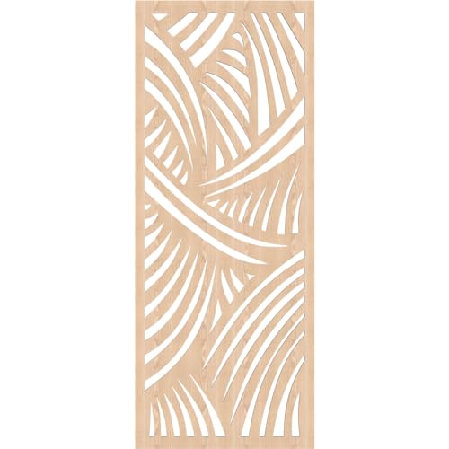 Image of 21 3 /8 inchW x 54 3 /8 inchH x 1 /4 inchT Chester Decorative Fretwork Wood Wall Panels, Red Oak