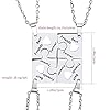 MiaLover 4 Stück Beste Freunde Halsketten, Best Friends Forever, Edelstahl Puzzle Versprechen Schlüsselanhänger, BFF Schmuck Geschenke für Frauen Teen Mädchen #1