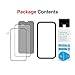 NASH Screen Protector 4-Pack for iPhone XR [Includes Privacy Screen + Camera Shield] Japanese Asahi Glass - 1x LG Privacy Screen, 2X Transparent, 1x Camera Shield, 1x Fitting Frame
