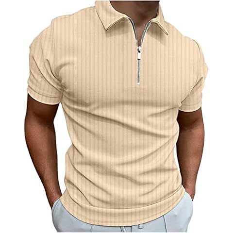 RLEHJN Men's Slim Fit Short Sleeve Polos Cover