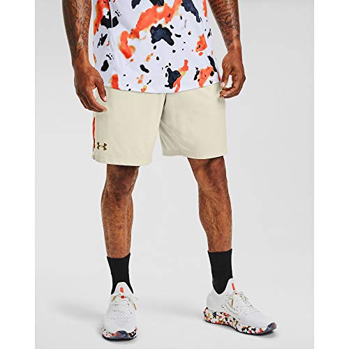 Under Armour Top Step Mk1 Twist Gym Workout Short, Summit White (110)/Gold, Medium