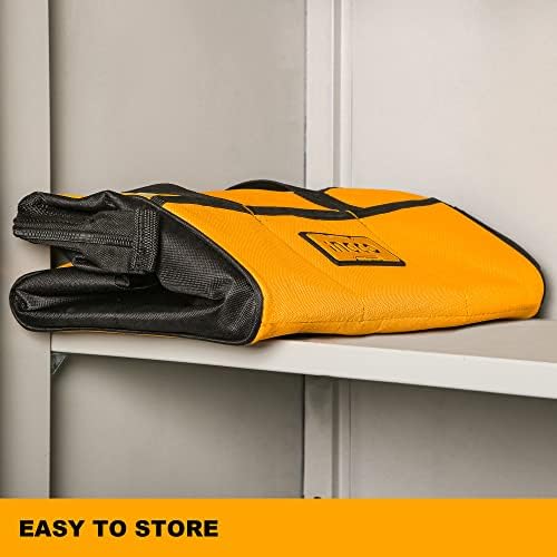 INGCO 13 Inch Tool Bag Organizer 14 Pockets Wide Mouth Storage Bag with Wear-Resistant Base Tool Bags For Cars, Drill, Garden and Electrician HTBG05