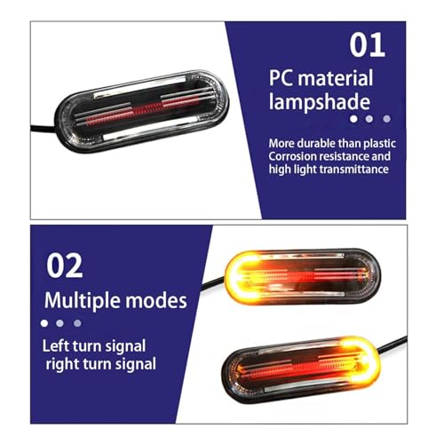Luz Trasera para Motocicleta y Scooters con Intermitentes 5