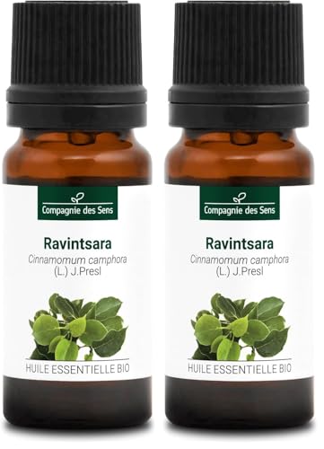 ALCANFOR - 10 mL - Aceite Esencial Orgánico - 100% Puro, Natural, Quimiotipado y Certificado AB (Paquete de 2)