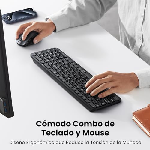 Teclados De Computadora, Personal Computer teclado y mouse logitech Marca UGREEN (2)