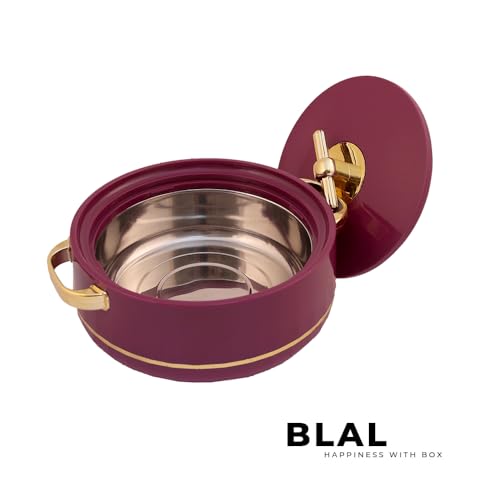Image of Deluxe Decor Inner Stainless Steel Insulated Casserole Thermoware Casserole (Purple)