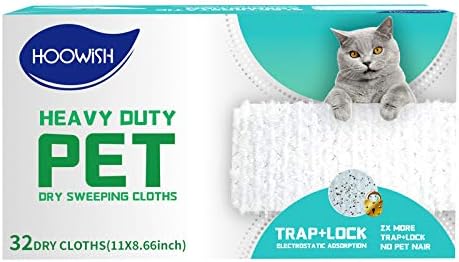 HOOWISH Dry Sweeping Cloths Refills: Multi Surface Refills for Floor Mopping and Cleaning, All Purpose Multi Surface Floor Cleaning Product & 32 Count
