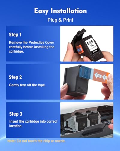 PG-545XL High Capacity Ink Cartridges Black Compatible for Canon 545XL for Pixma TR4550 TR4551 TR4650 TR4651 TS205 TS305 TS3151 TS3150 MG2555S MG2550S MG3053 MX495 iP2850(1-Pack, Black) - Image 6
