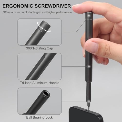 Image of 24 In 1 Mini Precision Screwdriver Set with Magnetic Head | Multi-purpose Alloy Bits for Mobile Phone, Tablet, PC & Household Repair Tool Kit