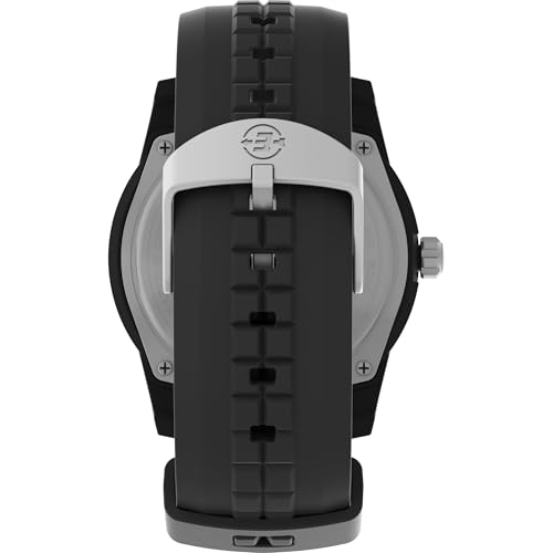 Timex Men Plastic Analogue Black Dial Watch - T49831, Band Color-Black