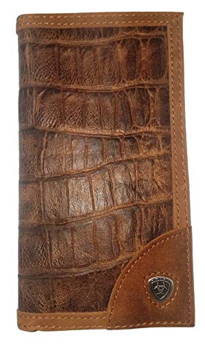 Origional Ariat Long Gator Print Leather Wallet