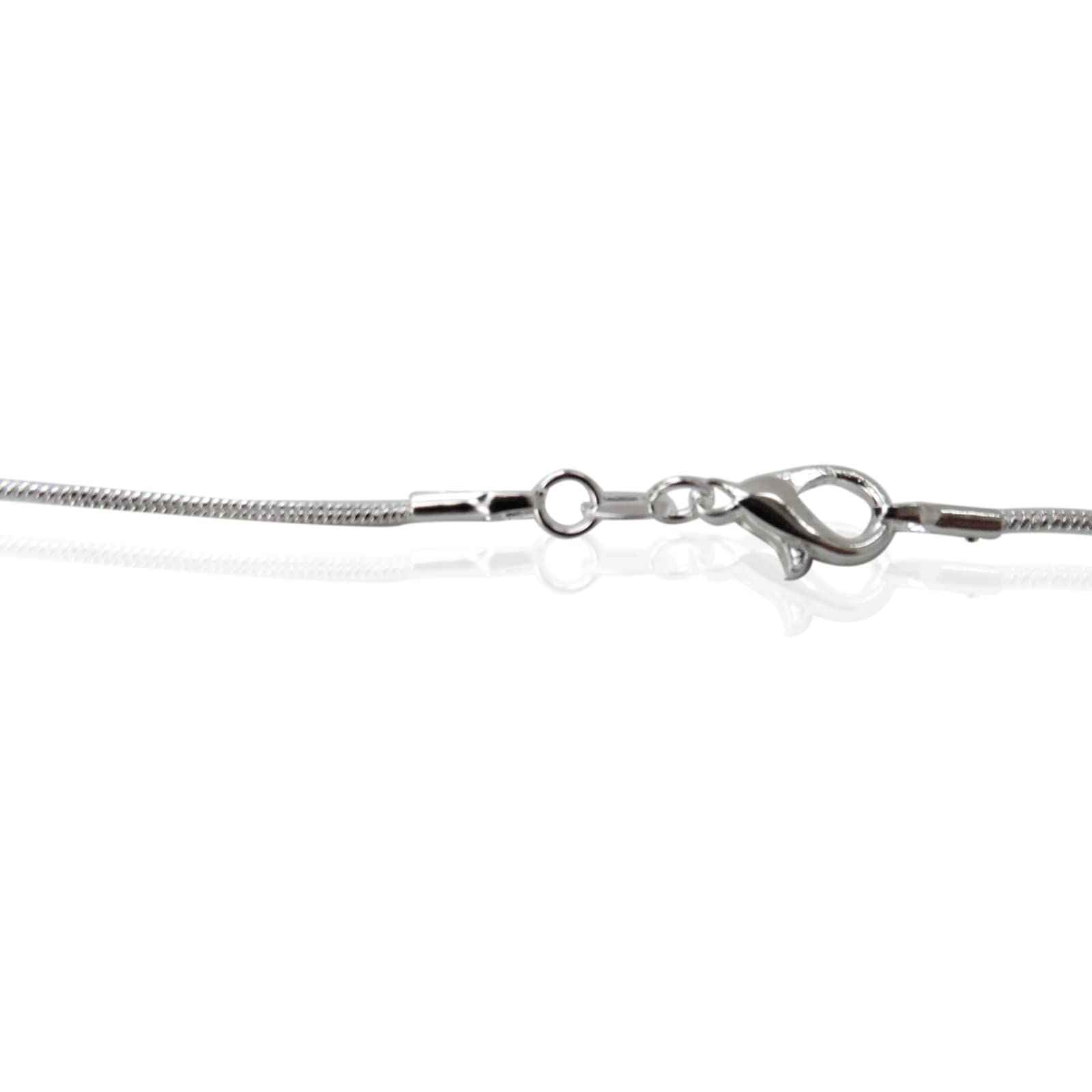 5 Pack 925 Sterling Silver Snake Chain Necklace with Clasp for Jewelry Making, 1.2 mm 28 Inch