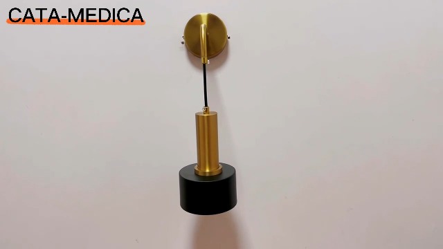 Image of Gold Indoor Wall Sconces Set of 2, Modern Adjustable Height Bedside Wall Lamp, Wall Mounted Lamp, E26 Brass Wall Lights Fixtures for Bedroom Living Room Hallway Corridor Stairs
