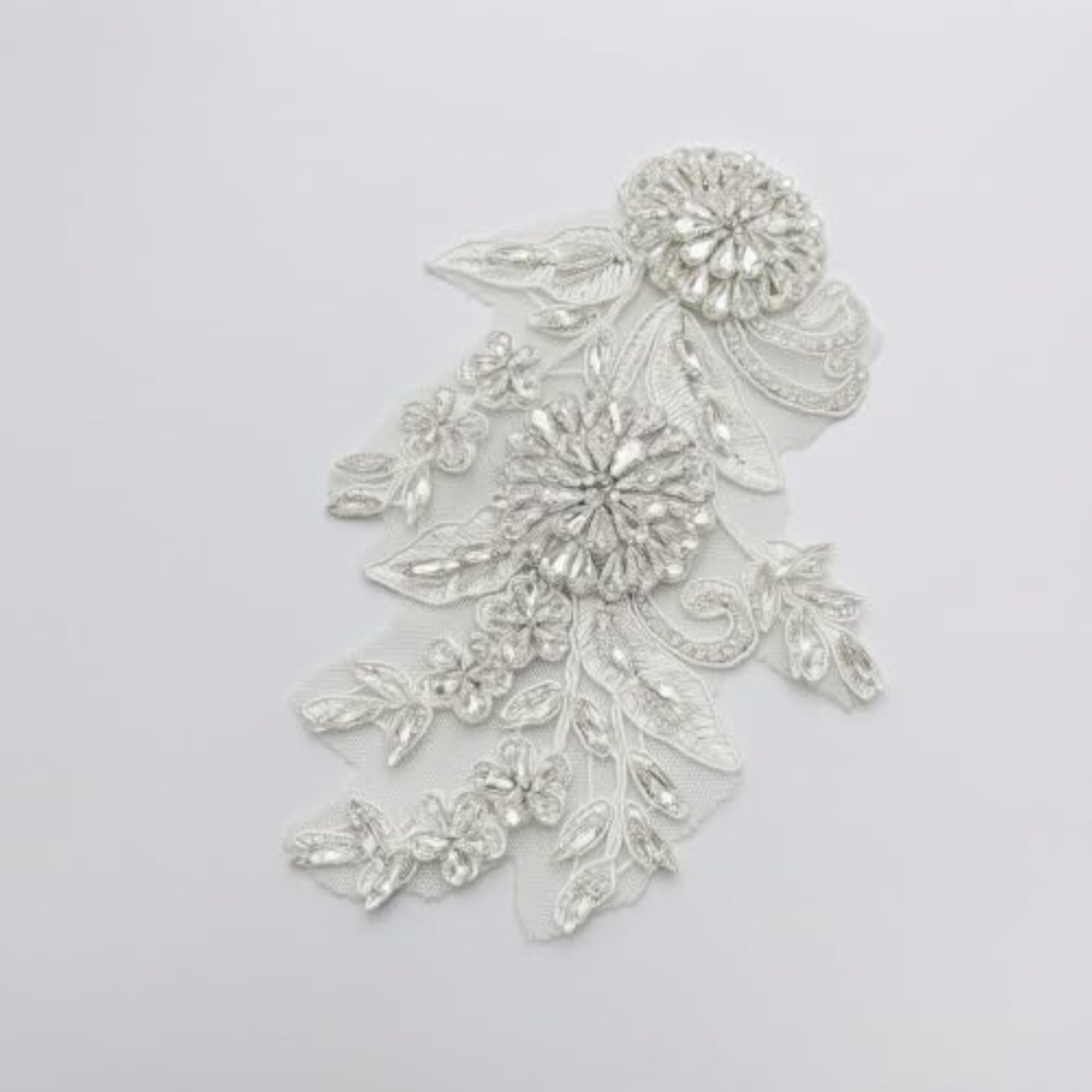 Sequined Floral Applique Embellishment for Crafts