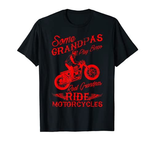 Uomo I Am A Biker Grandpa Frase divertente per Nonno Motociclista Maglietta