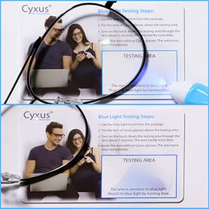 Cyxus 2023 Aviator Glasses Stylish Blue Light Blocking Eyeglasses Computer Metal Frame Eyewear For Women And Men #TOP6