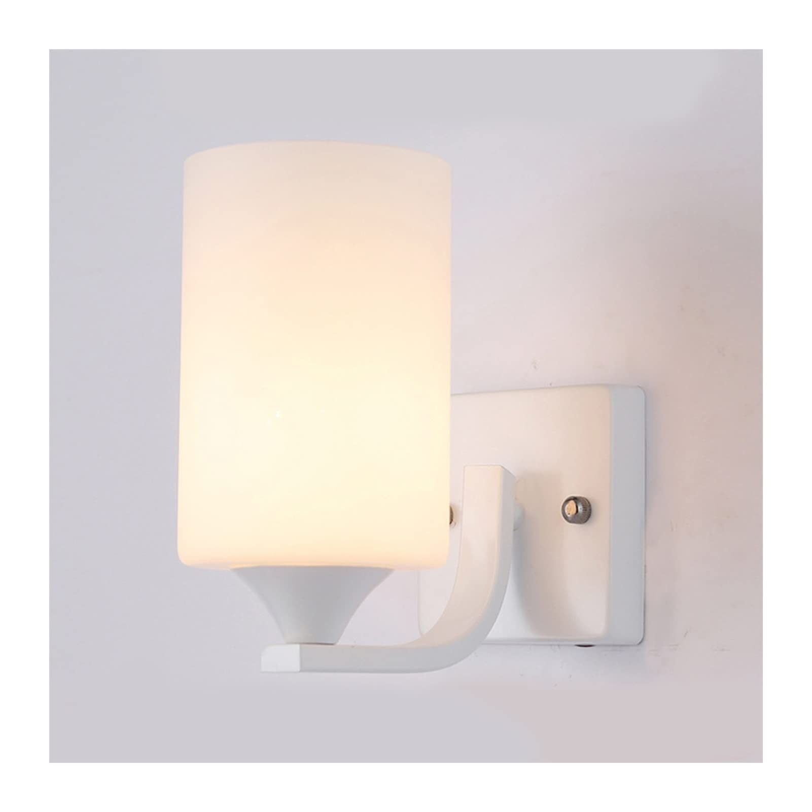 KBUUKYYXouy Wall Sconce Modern Wall Lamp & Sconces Brass Milky White White 1 Light Square Wall Light Industrial Wall Light Wall Light for Entryway Bedroom Porch Vanity Wall,C(A)