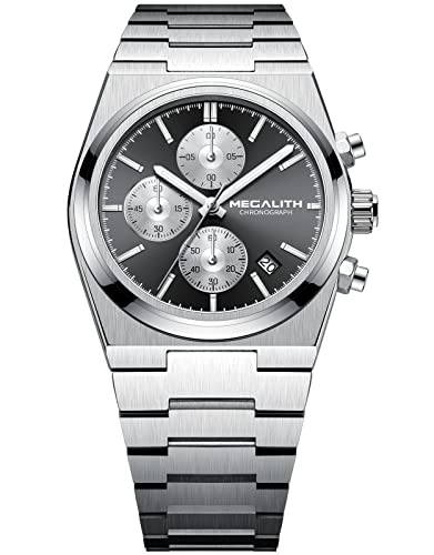 MEGALITH Herrenuhr Sport Outdoor Wasserdicht Armbanduhr Herren Uhr Quarz Uhr mit Leuchtende Kalender Datum Mode Analog Quarzuhr Uhren für Männer