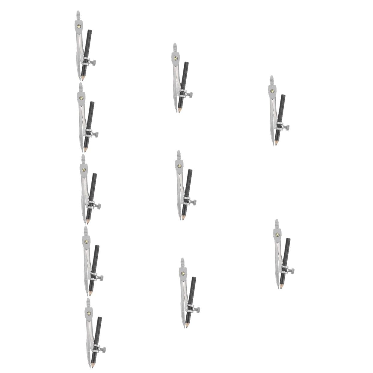 EXCEART 10 Pezzi Compasso Di Geometria Per Studenti Compasso Di Precisione Con Astuccio Compasso Di Metallo Per Disegno Strumento Di Disegno Del Cerchio