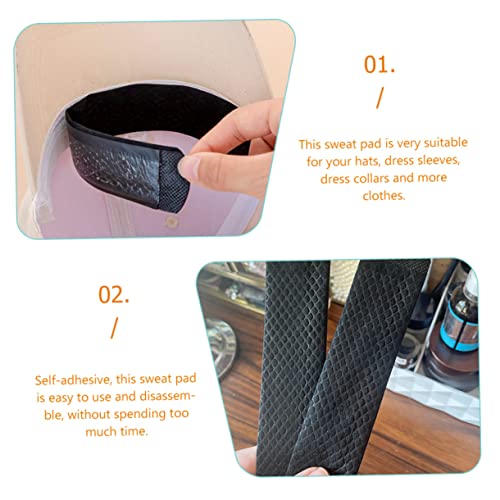 Beaupretty 80 Peças Chapéu Adesivo De Suor Almofada De Suor Tamanho Auto Protetor De Colarinho De Ca
