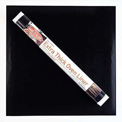 Bake-O-Glide Extra Thick Oven Liner, One Sheet, 500mm x 500mm,Black Cover