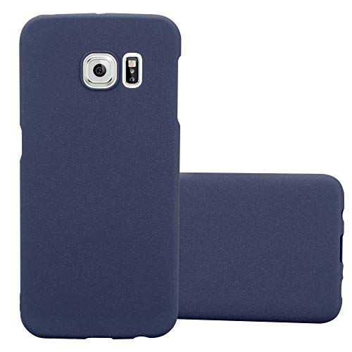 Cadorabo Funda para Samsung Galaxy S6 Edge Plus en Frosty Azul - Cubierta Protección de Plástico Duro Super Delgada e Inflexible con Antichoque - Case Cover Carcasa Protectora Ligera