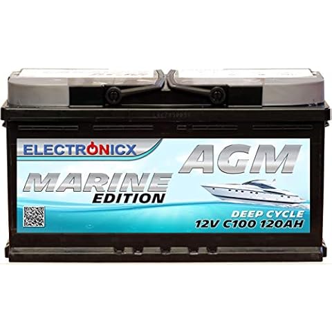 Electronicx Bateria solar AGM 12v 120ah MARINE EDITION Cover