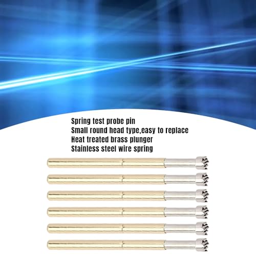 Image of Spring Test Probes, 100Pcs P125-H High Accuracy Round Pogo Pins for PCB Board Testing Contact