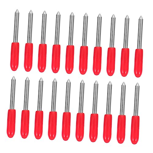 HAPINARY 20pcs Cutting Plotter Blades Precision Lettering Tools for Self-Adhesive Tape Reflective Film and Thin Board for