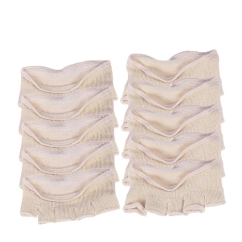 Ipetboom Non-slip No-show Socks 5 Toe Half Socks Pack for Women Breathable Comfortable Peep Toe Design