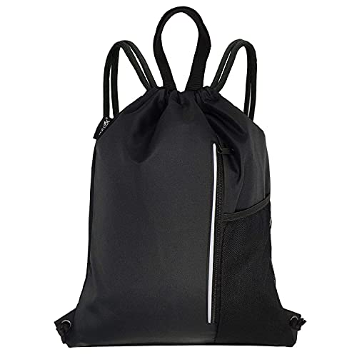 HOLYLUCK Men & Women Outdoor Sport Gym Sack Waterproof Drawstring Backpack Bag