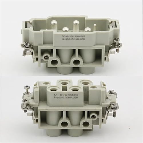 Conector rectangular de 6 núcleos con botón único para una conexión segura de 500V 4