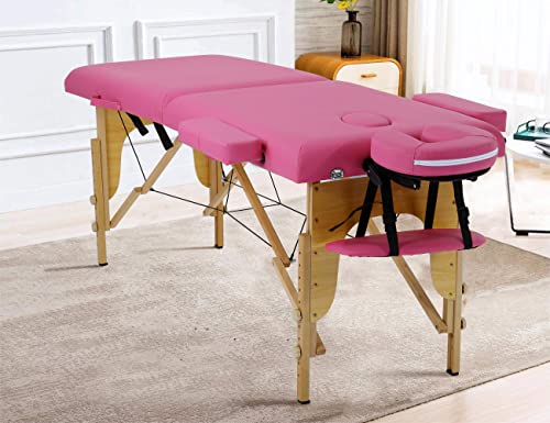 Portable Massage Table, Folding Massage Table with Carrying Case,...