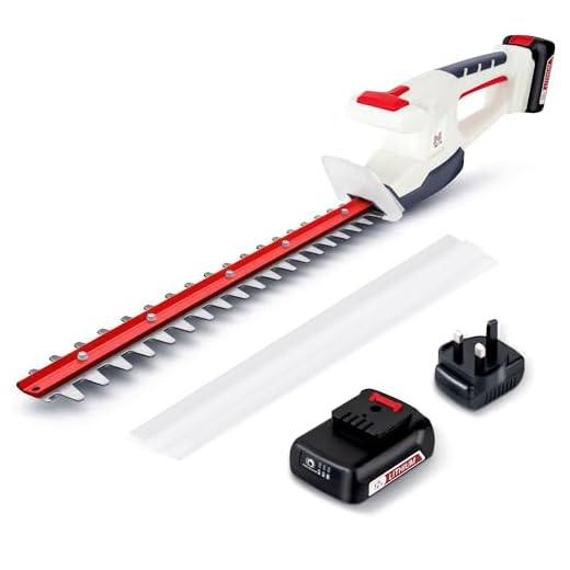 NETTA Cordless Hedge Trimmer & Cutter - Ultra-Light, Battery & Charger Included – 350 mm Blade Length, 14 mm Tooth Opening
