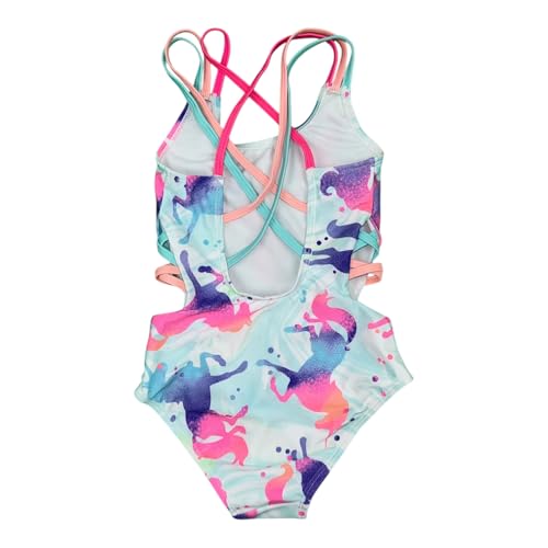 Image of Girls' One Piece Swimsuit Cute Beach Swimwear Bathing Suits for 4-16 Years Girls