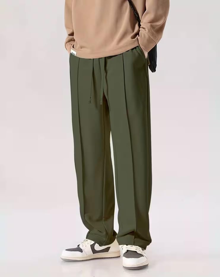 Image of NoseQueen Men's Cargo Trousers | Stretchable Formal Men Trousers | Polycotton Knitted Fabric Pant for Man | Stylish Slim Fit Men's Trouser for Men