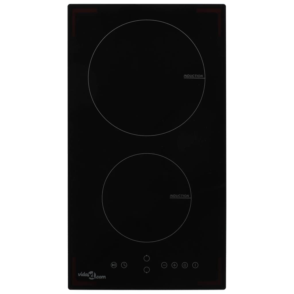 vidaXL Placa de inducción con 2 quemadores control táctil 3500 W