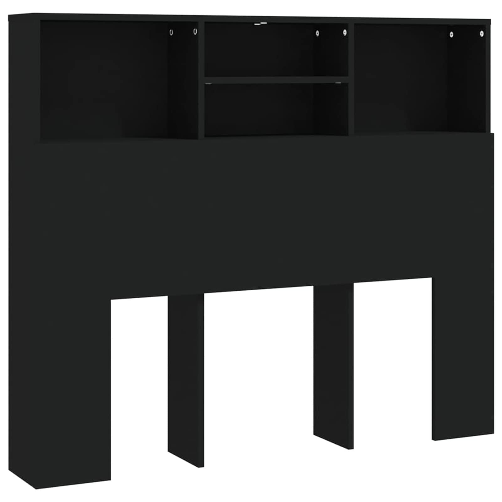 ShGaxin Mueble cabecero, Cabezal De Cama, Cabecera para Cama, Cabezales Dormitorios Modernos, Negro 120x19x103,5 cm