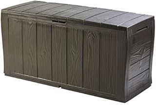 Keter Sherwood Outdoor Storage Box Garden Furniture, 117 x 45 x 57.5 cm - Brown
