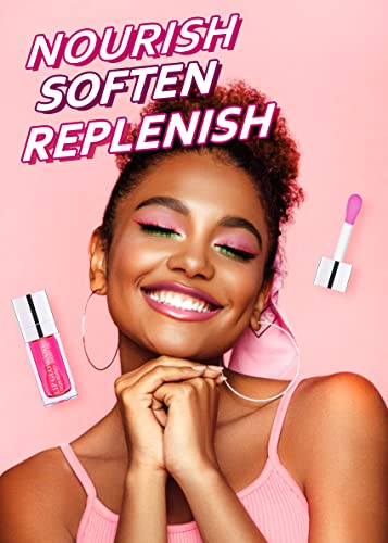 Feimini Hydrating Lip Glow Oil, Moisturizing Lip Oil Gloss Transparent Plumping Lip Gloss, Lip Oil Tinted For Lip Care And Dry Lips - Raspberry #TOP1