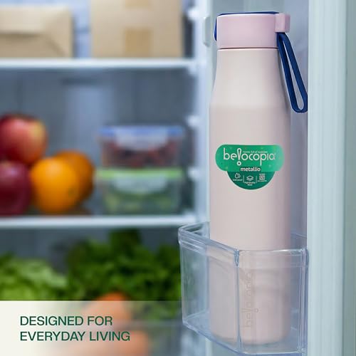 Image of Belocopia Metallio Slim Color Stainless Steel Water Bottle 700ml | Sports & Fridge Bottle | Lightweight, BPA Free | Leak-Resistant Cap | For Home, Office, Gym & Travel
