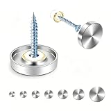 mawmuaw 12 Stk Mirror Screws 10mm Spiegelschrauben Reinkupfer Zierschrauben
