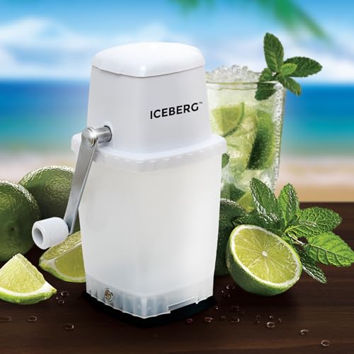 image for TIME FOR TREATS Iceberg Ice Crusher with Stainless Steel Blades and Su