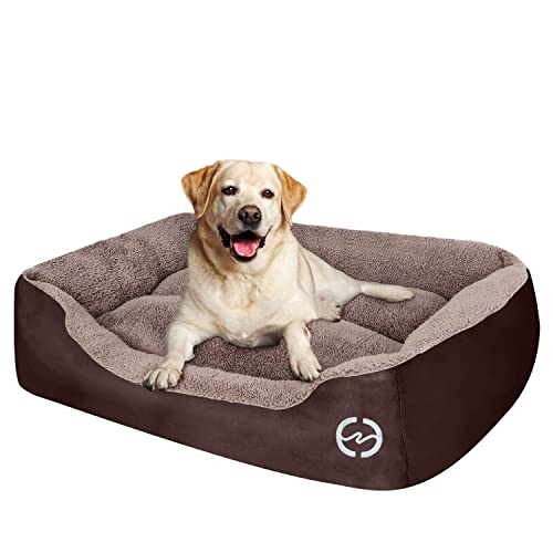 PUPPBUDD Dog Beds for Medium Dogs, Rectangle Washable Dog Bed Comfortable and Breathable Pet Sofa Warming Orthopedic Dog…
