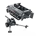 ZGHQHCDRH WW2 Tank Sdkfz251 with Pak40 Anti-Tank Gun Building Blocks Toy German Army Sd.Kfz.251 Military Brick Set WWII