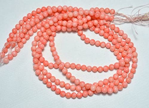 Perles en corail rose véritable 6mm LKBEADS sans défaut de taille