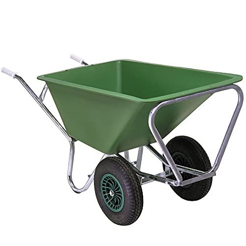 ALTR.-FORT 20287 silo PE160 2 Grande capacità Camion 160 Litri 2 Ruote PE Deep vassoi, Telaio Tubolare in Acciaio con Braccio di Supporto inclinabile