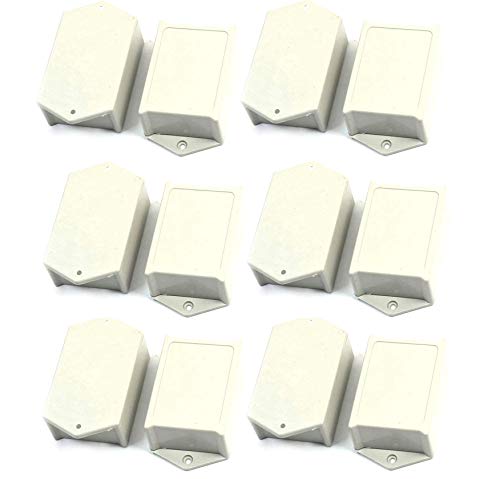 New Deal 12Pcs 60x45x28mm Junction Box with Hole Enclosure Project Plastic Case IP65 Waterproof Cable Wire Connect Power Wall Hang