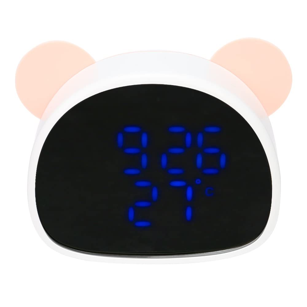 Sveglia Elettronica Digitale a LED Controllo Audio Display a LED Digitale Orologio da Tavolo con Calendario da Tavolo (Colore : D) (D)
